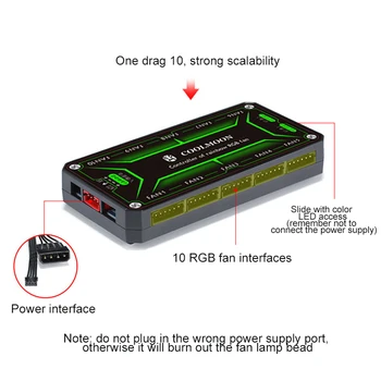RGB Atveju Gerbėjų 120mm Ultra-Quiet RGB Važiuoklės Aušinimo Ventiliatoriai su Nuotolinio valdymo pultelis Greitis Reguliuojamas Spalvinga Aušintuvas VH99