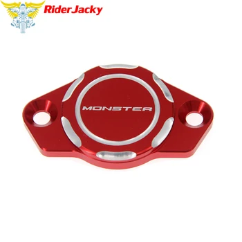 RiderJacky Juoda Raudona CNC Motociklo Variklio Alyvos Filtro Dangtelį, Dangtelis Ducati Monster 600 750 2001