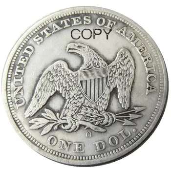 RINKINYS(1846 M. 1850 1851 1859 1860)-O 5VNT Sėdi Laisvės Doleris Sidabro Padengtą Kopijuoti Monetas