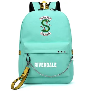 Riverdale Pietų Upės Filmo USB Kuprinė Paauglių Gerbėjų, kelioniniai Krepšiai, Nešiojamas Grandinės Mokyklos Krepšiai, Ausinės, USB Prievado Mochilas