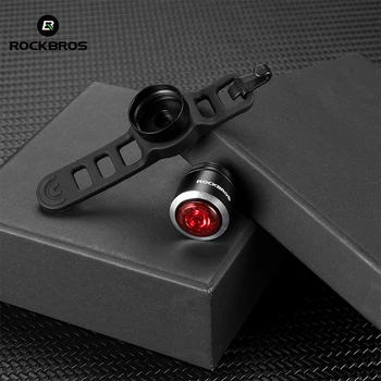 ROCKBROS Dviračio Balno Galinis Žibintas atsparus Vandeniui Protingas Photosensitivit USB Įkrovimo Raudonų Įspėjimo užpakalinis žibintas LED Dviračio Žibintas