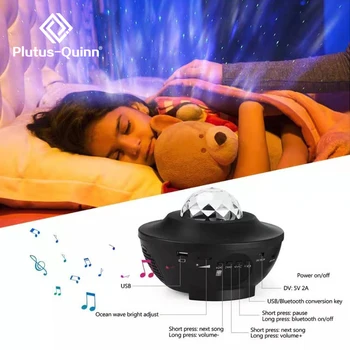 Romantiška Star Ocean Projektorius LED Nakties Šviesa 