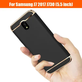 Samsung Galaxy J7 2017 J730 Atveju, Prabangių Verslo 3 in 1 VNT Galinio Dangtelio Samsung Galaxy J730 J7 Pro J730FM Coque