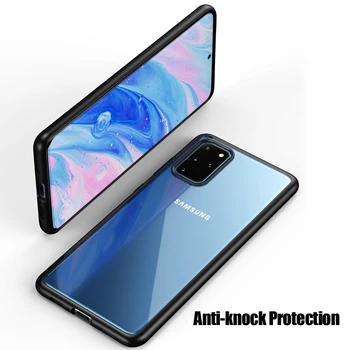 Samsung Galaxy S20 Atveju S20 Plius Padengti Vpower Ultra Plonas skaidraus Plastiko+Silikono Hibridas HD Telefoną Atvejais 