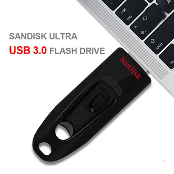Sandisk CZ48 ULTRA USB 3.0 Flash Drive 64GB Pen Drive 16GB 32GB 128GB 256 GB USB3.0 Memory Stick Pendrive Skaityti Greitis iki 100M/s