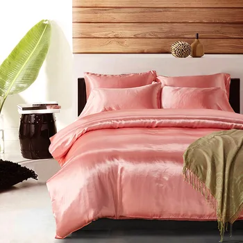 Satino, šilko antklodžių padengti MUMS UK dydis 3pcs/set šiuolaikinės patalynė pilka rytų antklodė apima lova nustatyti 7 spalvų rubisafe de edredon casal