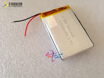 SD polimero baterijos 903445 3.7 v 1450mah li-ion įkraunama baterija