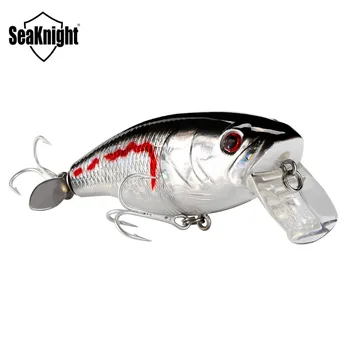 SeaKnight SK047 Minnow Slankiojo žuvų Masalo 14.5 g 72mm 2.8 0-0.5 M su Sraigto Stiprus 3D Akis Sunku Žvejybos Masalas