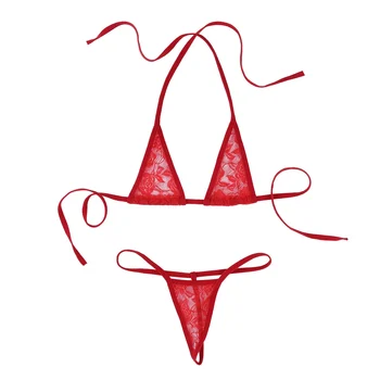 Seksualus, Moterų Erotinis Minimalus Mini Micro Bikini Maudymosi Kostiumėlį, Apatinis Trikotažas Maudymosi Kostiumėliai Paplūdimio Perspektyva Liemenėlė Viršuje & G-String Trumpas Apatinis Trikotažas