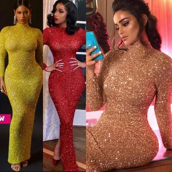 Seksualus Prom Vakaro Suknelės 2020 M. Moteris vakarėlis Undinė Ilga Suknelė Plius dydis Aukso arabų Musulmonų Suknelė Suknelė