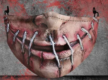 Siaubo 3D atspausdintas kaukės Helovinas šalis kaukės Unisex Suaugusiųjų vaiko dydį Įdomus vaidmenį vaidina, kaukės juokingas kaukes cosplay kaukės
