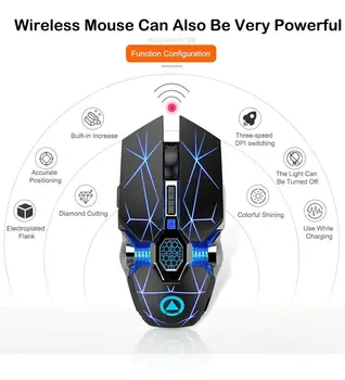 Silent Gaming Mouse Wired 3200DPI LED Apšvietimu USB Optinė Ergonomiška Laidinio Pelės PC Gamer Kompiuterio Pelės Nešiojamas Žaidimų Pelės