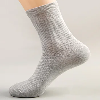 Size36-50 Verslo vyrų kojinės iš bambuko pluošto, Medvilnės kojinių, Tinka pavasario, vasaros ir rudens modeliai Stiprus elastingumą Jaunimo kojinių