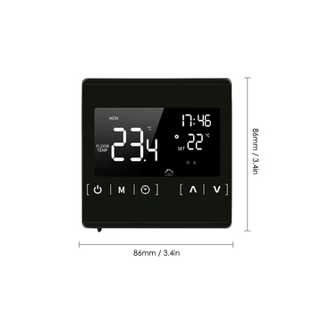 Smart Termostatas LCD Touchscreen Termostatas Programuojamas Elektrinis Grindų Šildymo Sistema Thermoregulator Temperatūros Reguliatorius