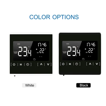 Smart Termostatas LCD Touchscreen Termostatas Programuojamas Elektrinis Grindų Šildymo Sistema Thermoregulator Temperatūros Reguliatorius