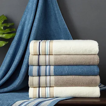 Smėlio spalvos veido vonia rankšluostį medvilnės, bambuko pluošto 140 *70cm suaugusiųjų dušo paplūdimio vonios rankšluosčiai toalhas de banho mėlyna namų tekstilės 1-2vnt