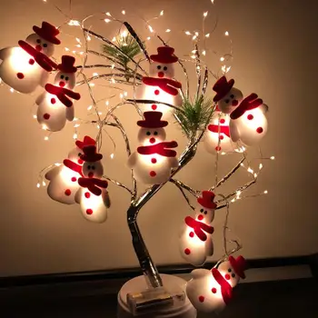 Sniego Kalėdų LED Šviesos Linksmų Kalėdų Dekoro Hom Kalėdų Senelis, Kalėdų Eglučių Papuošalai Kalėdų Navidad Gimdymo Naujųjų Metų 2021