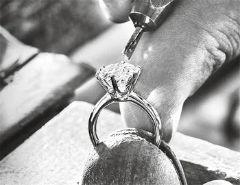 Solitaire žiedas Nekilnojamojo 925 Sterlingas sidabro 1ct AAAAA Sona Cirkonis cz Vestuvių Juostoje Žiedai, moterų Nuotakos Pareiškimą, Šaliai, Papuošalai