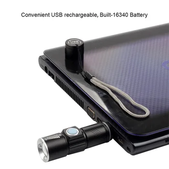 SOPEDAR 1000 Liumenų Dviratį USB Įkrovimo MTB Dviračio Priekinės Šviesos diodų (LED) Mastelio priekinis žibintas, Built-In Baterijos Žibintuvėlis Dviračių Priedų