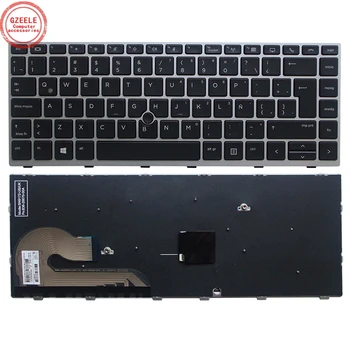 SP Nešiojamojo kompiuterio klaviatūra HP EliteBook 840 G5 846 G5 745 G5 NR. Apšvietimu Su ištiestu stick