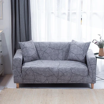 Spandex sofa padengti kambarį ruožas slipcover geometrinis spausdinti elastinga medžiaga, sofos dangtelio kampe sofa slipcover