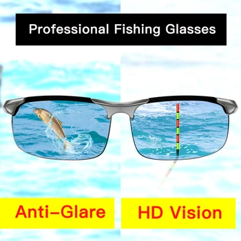 Specialiosios Žvejybos Akiniai nuo saulės Vyrams poliarizuota kampas žuvų žr. plūduriuoti photochromic naktinio matymo anti-glare UV400 vairuotojo saulės akiniai