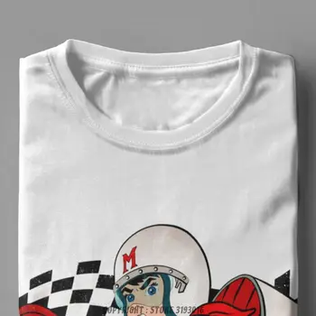 Speed Racer Meteoro Vyrų Tshirts Cool Kalėdų Įgulos Kaklo Marškinėliai Medvilnės Camisas Hombre Harajuku Estetinės Spausdinti Marškinėlius Vyrams