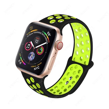 Sporto Diržu, Apple watch band 44mm/40mm iWatch juosta 42mm/38mm Silikono watchband apyrankė 