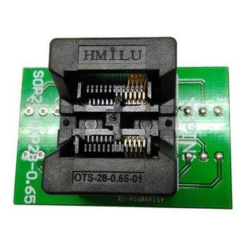 SSOP10 TSSOP10 į DIP10 adapteris programavimo lizdas Pikis 0,65 mm IC Kūno Plotis 4.4 mm IC Bandymų contacter