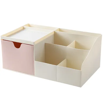Stalčių Desktop Storage Box Kosmetika Office Pieštuku Įvairenybės Atveju Organizatorius Makiažas Mažų Objektų Plastiko Turėtojas Konteinerių Papuošalai