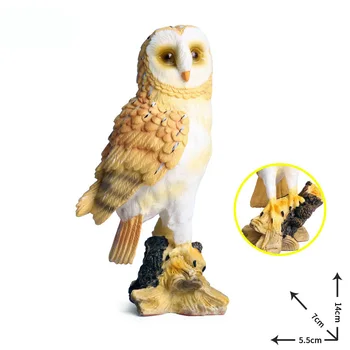 Stendas Pelėda Modelis Veiksmų Skaičius, Paukščių, Gyvūnų figūrėlių Kolekcija PVC Vaikų Pažinimo Žaislai