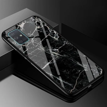 Stiklo Atgal Padengti Samsung Galaxy A51 A31 A41 A71 Atveju Grūdintas Stiklas Atveju 