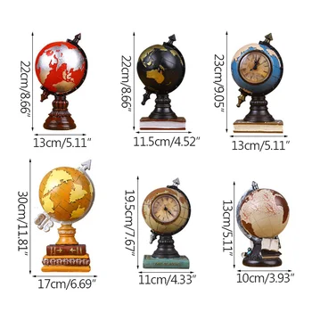 Strongwell Europos Derliaus Pasaulyje Laikrodžio Modelis Dervos Statulėlės Meno Amatų Papuošalai Namų Puošybai Kambarį Gimtadienio Dovana