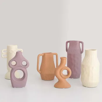 Strongwell Sausų Gėlių Vaza Keramika Gėlių Kompozicijų Namų Puošybai Ornamentu Kūrybos Vazos Buto Įranga Ir Apdaila Artware