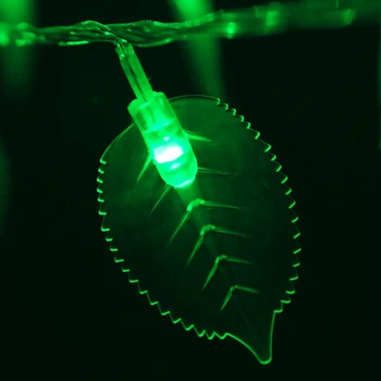 Styginių USB Atmosfera apdailos spalva lempa, LED Medžių Lapai lempos patalpų išdėstymas kiemo apšvietimas firefly virvę lempos atostogų