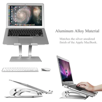 Sulankstomas Aliuminio Nešiojamas Stovas,Reguliuojamas Daugiafunkcį Tablečių Knygos Nešiojamojo kompiuterio Aušinimo Laikiklis, skirtas MacBook Air Pro 11-17 colių