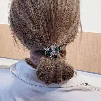 Sunkioji Pramonė Labirintas Perlas Temperamento Moteris Hairband Aikštėje Kristalų Perlas Elegantiškas Plaukų Virvę Lady Mados Galvos Apdangalai Plaukų Aksesuaras