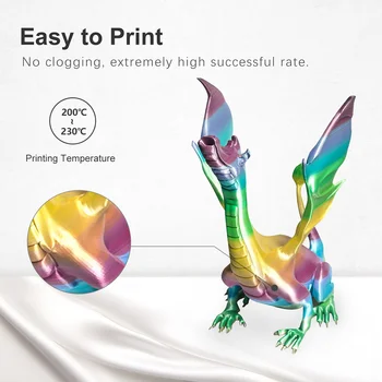 SUNLU 1.75 mm PLA ŠILKO Vaivorykštės spalvų 3D spausdintuvo Kaitinimo raizginys nemokamai ir ne burbulas su Dulkių maišelis pakavimo Tolerancija +/-0.02 mm