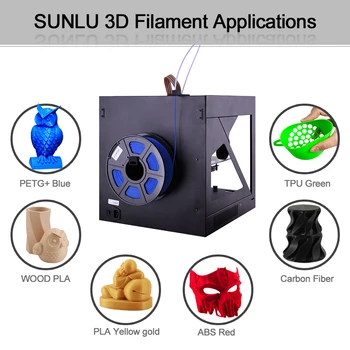 SUNLU 3D Spausdintuvo Kaitinimo PETG 1.75 mm 1KG Su Ritės Petg Plastiko Kaitrinė Ne Burbulas