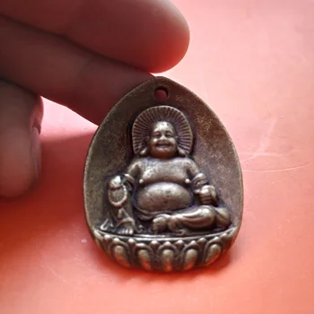 Surinkimo Kinijos Archaize Žalvario Maitrėjos Budos Laimingas Buda Mažas Pakabukas Statulos