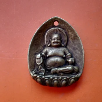 Surinkimo Kinijos Archaize Žalvario Maitrėjos Budos Laimingas Buda Mažas Pakabukas Statulos