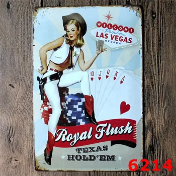 Sveiki atvykę į Las Vegasas Su Sexy Lady Dubenys Metalo Ženklai Bar Pub Kavos Kazino Klubo Sienos Meno Dekoro Geležies Tapyba, Plakatas YN045