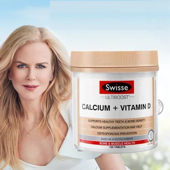 Swisse Kalcio ir Vitamino D3 150 tablečių Absorbcija palaiko Sveiką Kaulų, Dantų, Sąnarių, Raumenų Prevencijos Osteoporozės Gydymas