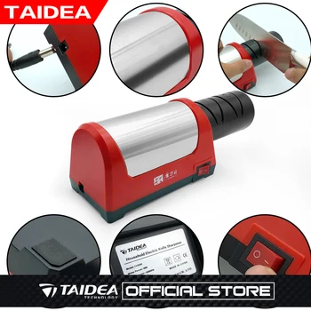 TAIDEA Elektrinis peilis drožtukas Dviejų etapų Diamond nuimamas priedai virtuvės peilis drožtukas Galandimo Įrankiai, Galandimo Sistema