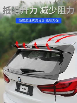 Taikoma BMW X1 spoileris, viršuje sparno orlaivio sparnas, BMW X1 F48 F49 2016-2020 modifikuotų fiksuoto sparno
