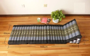 Tajų stiliaus Žalia Tatamio Grindų kilimėlis Foldout Pietryčių Azijoje Cushon Kapokas Pildymo langą, mat 180x55x40cm Sulankstomas Šezlongas Ponaitis