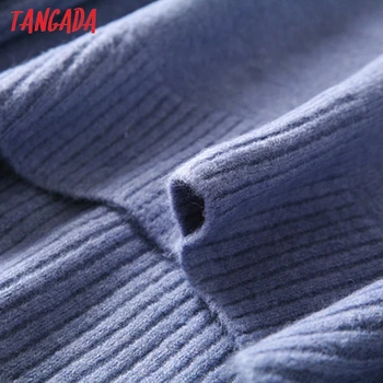 Tangada žiemos 2020 m. moteris negabaritinių storas šiltas megztinis megztas megztinis megztinis golfo aukštos kokybės megztinis AI38