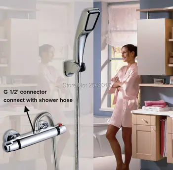 Termostatiniai dušo maišytuvas temperatūros valdymo kabinoje sumontuota vonios dušo maišytuvas sienos montuojamas vonios maišytuvas termostat ZR951