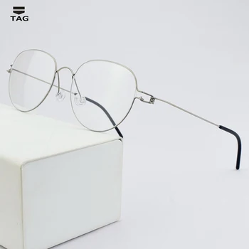 Titano Prekės optiniai akinių rėmeliai moterų akiniai kompiuterio trumparegystė, akių akinių rėmeliai vyrams Pietų Korėja Danija akiniai