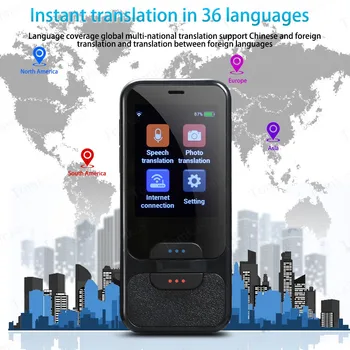 TOMKAS AI Smart Kalbos Vertėjas 2.4 Colių Jutiklinis Ekranas WiFi Nešiojamų Balso Foto Vertimo Įvairių kalbų Vertėjų